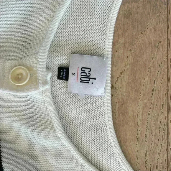 Cabi Turnabout Cardigan #6164 Black & White Small - Picture 5 of 6